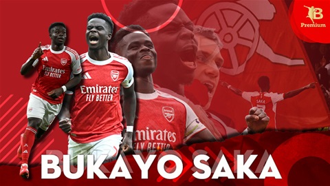 Bukayo Saka và cột mốc 100 vô tiền khoáng hậu